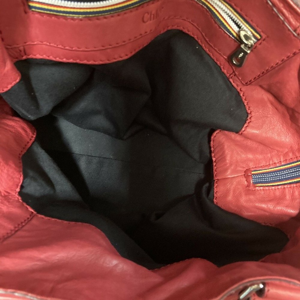 Chloe Patsy Lambskin Studded Tote - image 8